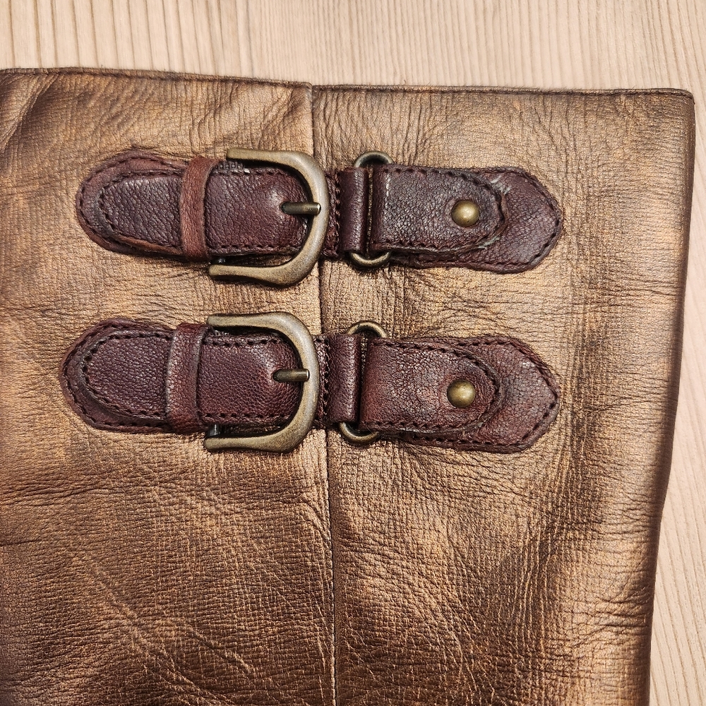 Born Leather Knee High Rider Zip Up Boot - Picture 7 of 16
